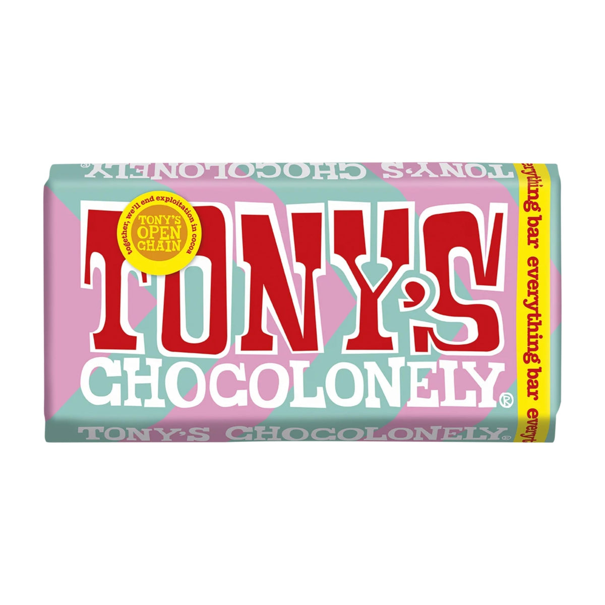 Tony's Chocolonely Milk Chocolate Bar - 180g Belgian Fairtrade Chocolate, Gift, 32% Cocoa, Vegetarian