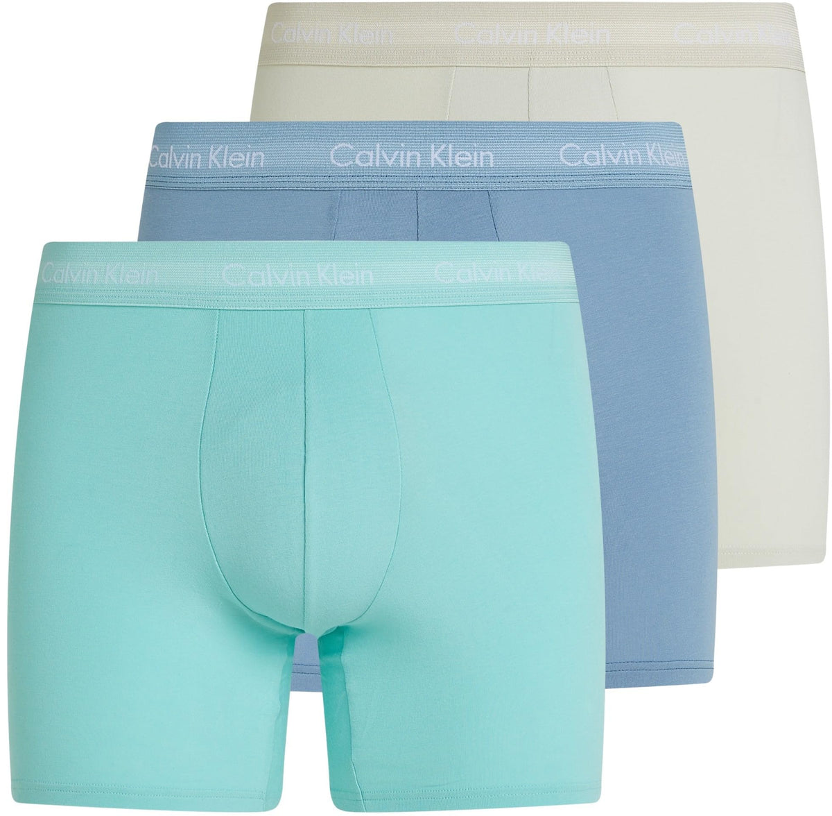 Calvin Klein Men’s 3 Pack Boxer Briefs with Logo Waistband