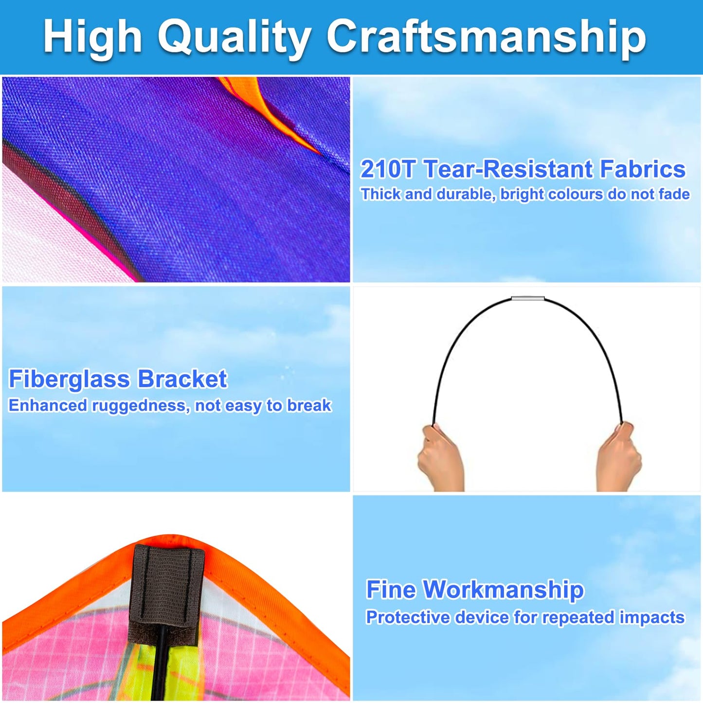 YongnKids Huge Kite Kids Easy to Fly for Ages 4-8 Children and Adults|Beginners, with 328ft String & Spool, Gift Packaging, Outdoor Games Flying Toys