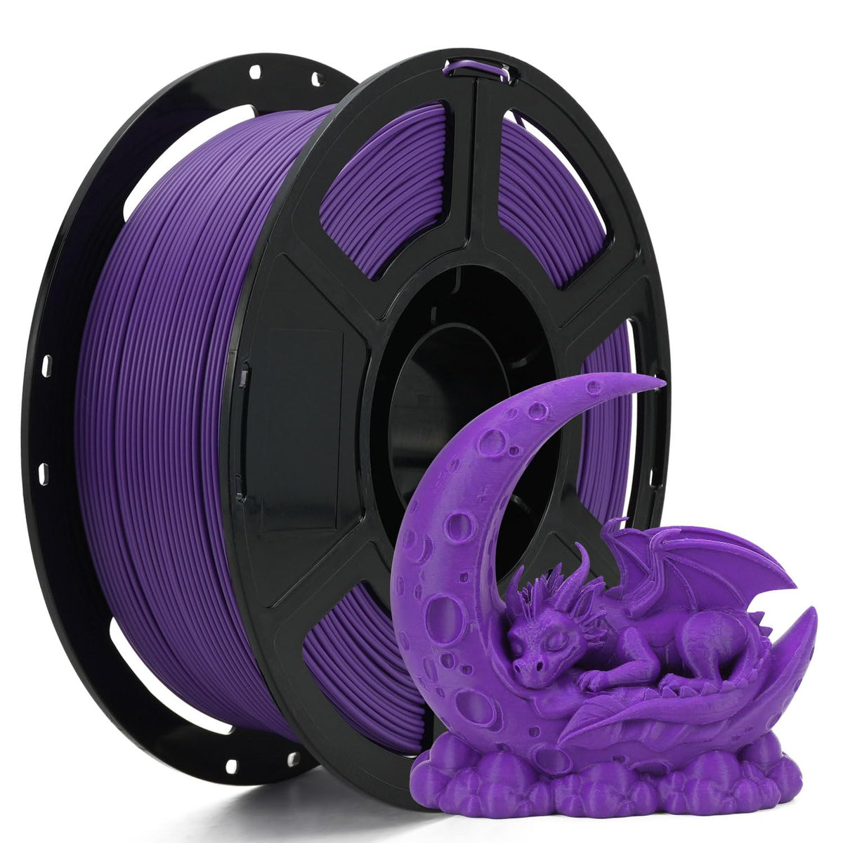 FLASHFORGE 3D Printer Filament, PLA PRO Filament 1.75mm, 1KG Spool (2.2lbs), Dimensional Accuracy +/- 0.02mm for FDM 3D Printers, Better Tenacity & No Knotting (White)