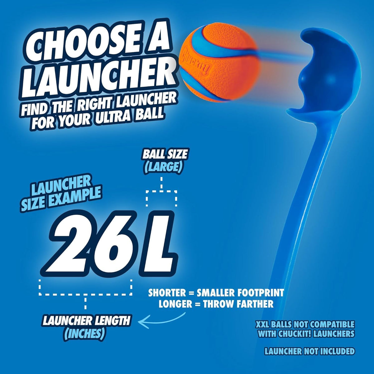 Chuckit! Ultra Ball Durable Rubber Dog Toy, Large, 7.3cm (2-Pack)