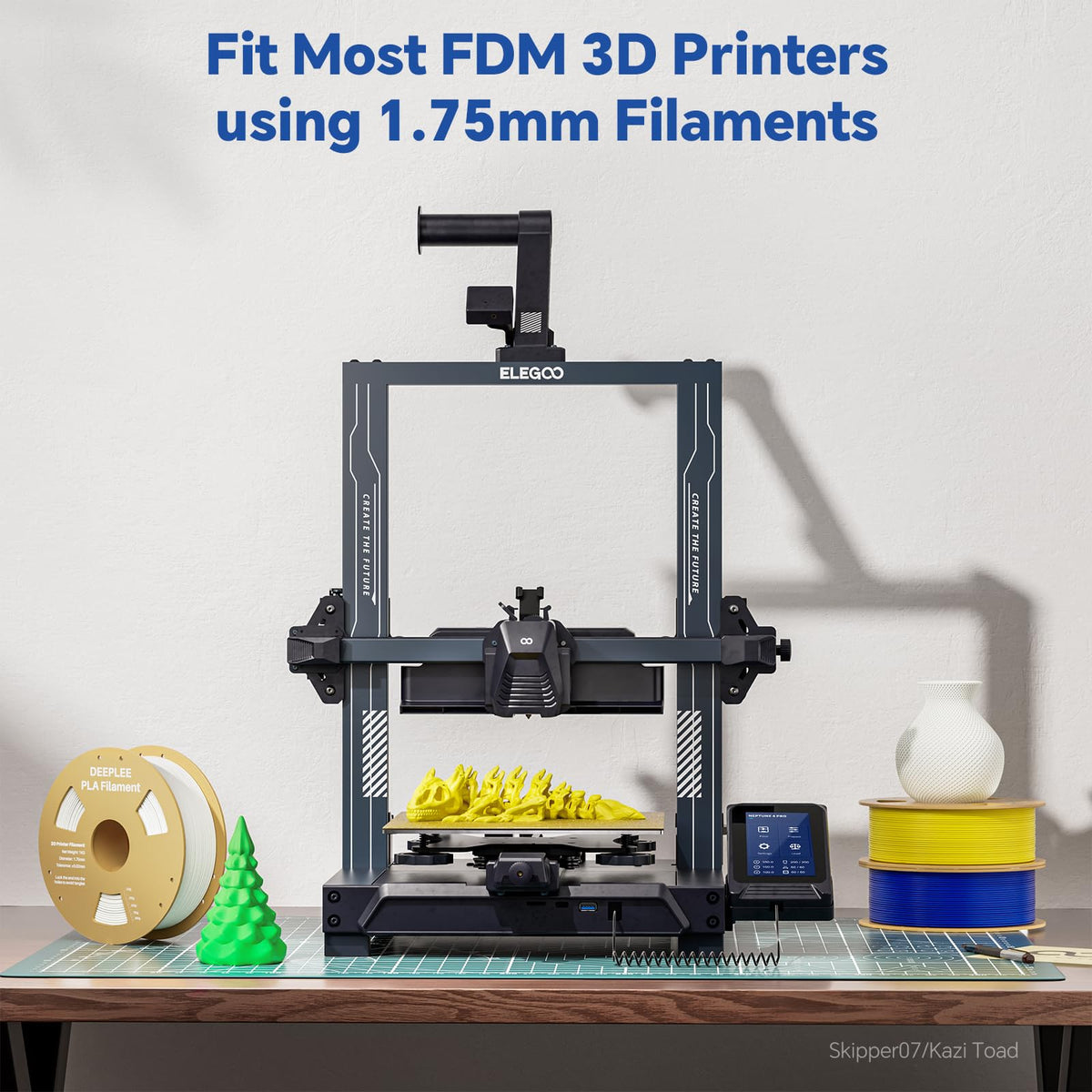 DEEPLEE PLA Filament 1.75mm White 1kg