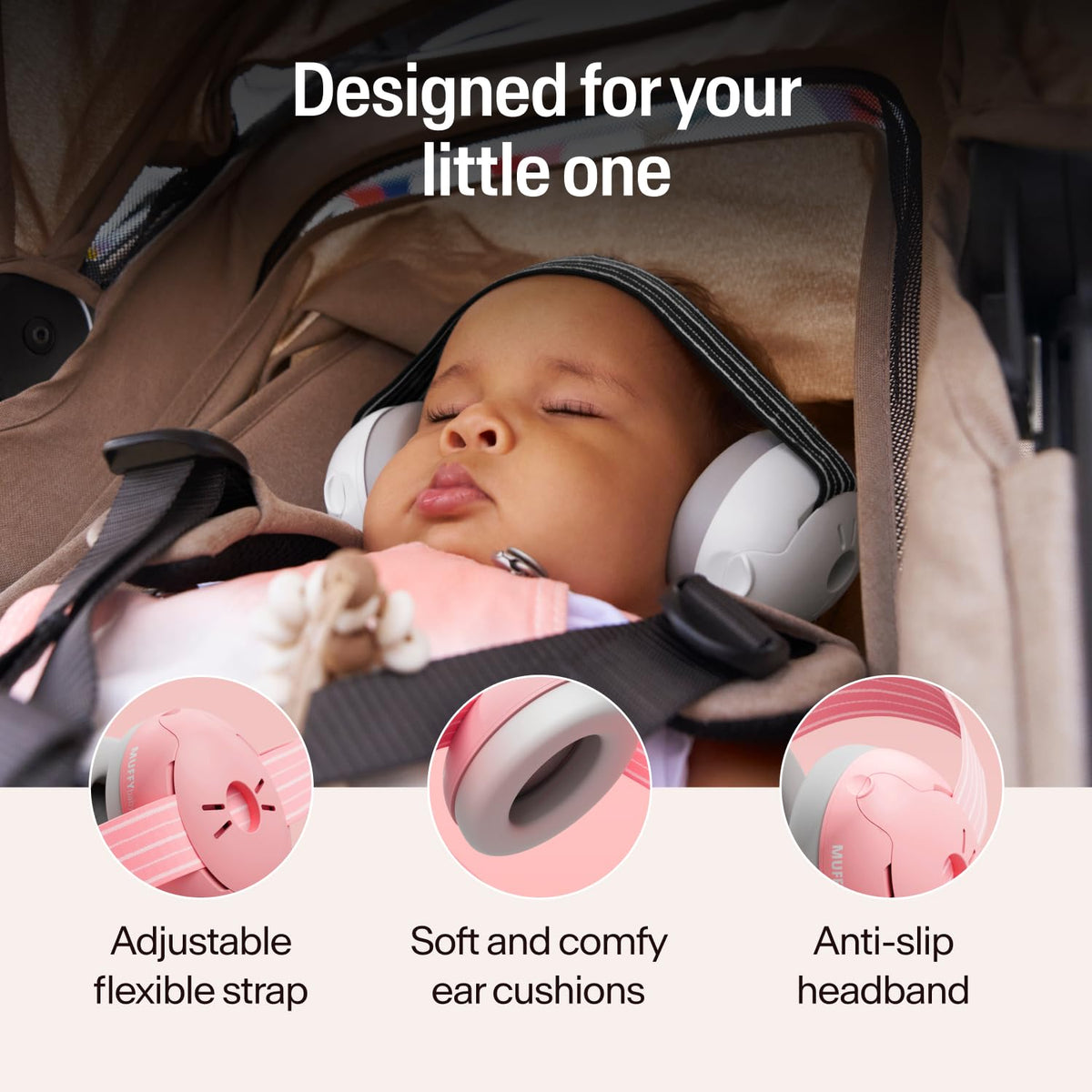 Alpine Muffy Baby Comfort Ear Defenders, Adjustable up to 48 months, Green