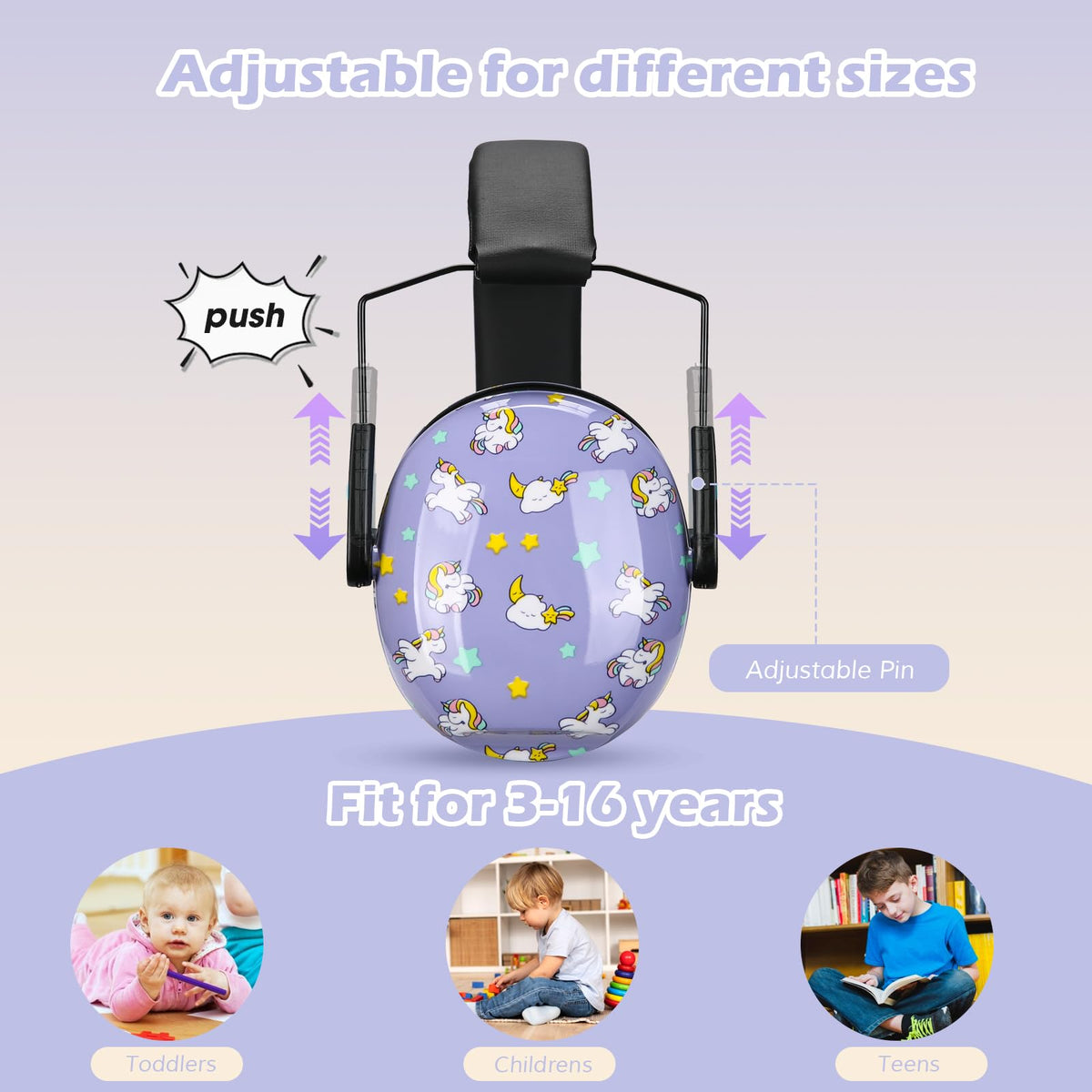 ProCase Ear Defenders for Children/Toddlers 3-16 Years SNR 27dB -Blue