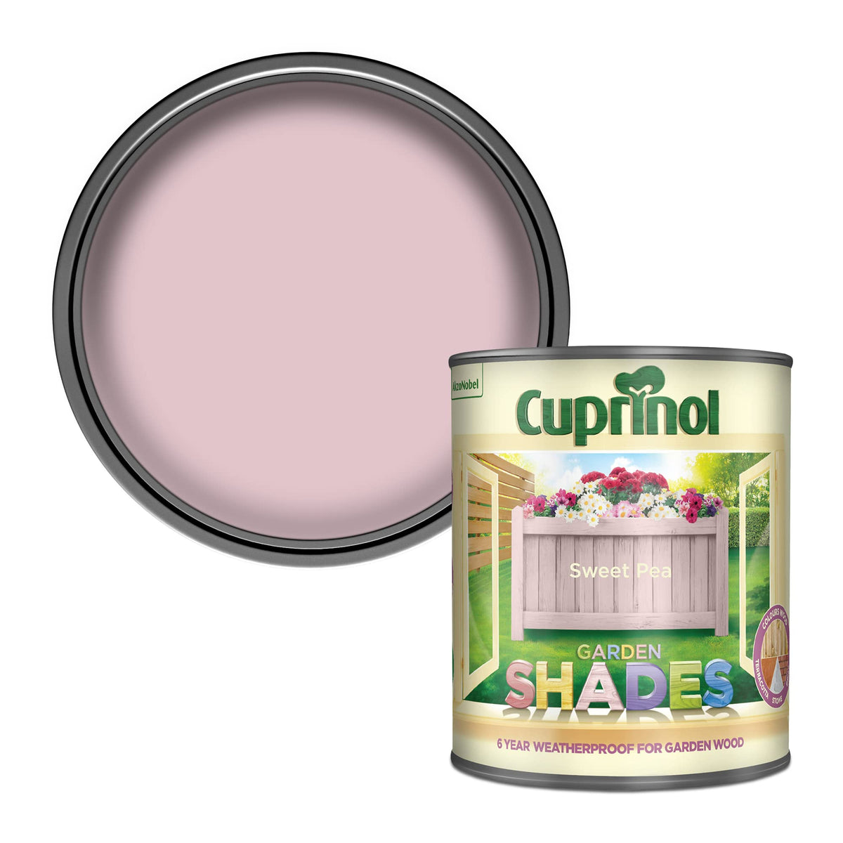 Cuprinol Garden Shades Exterior Woodcare, Country Cream, 1 Litre