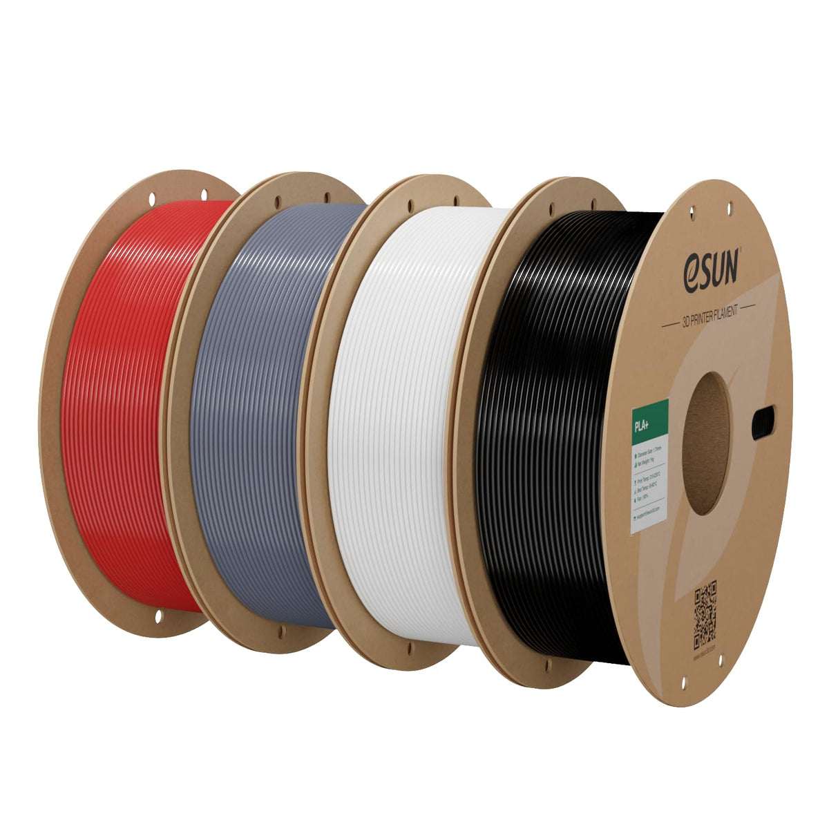 eSUN PLA+ 3D Printing Filament 1KG(2.2lbs), Enhanced Toughness, Cold White