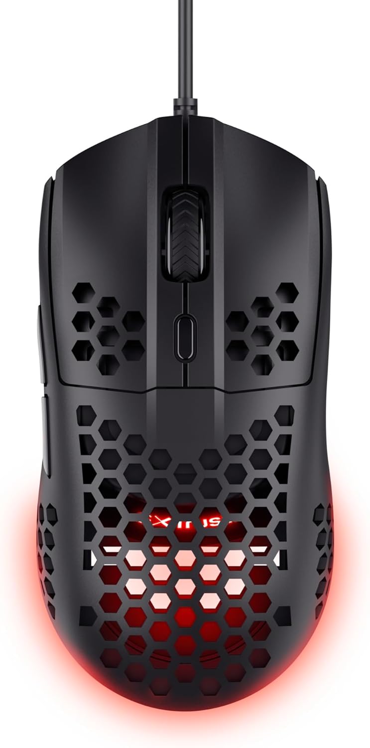 GXTrust Helox USB Gaming Mouse Superlight 65g, Black