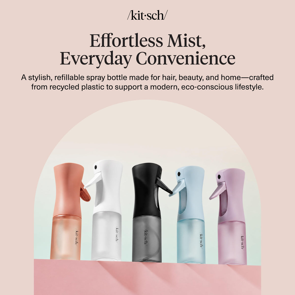 Kitsch Fine Mist Spray Bottle for Hair 150 ml - Terracotta