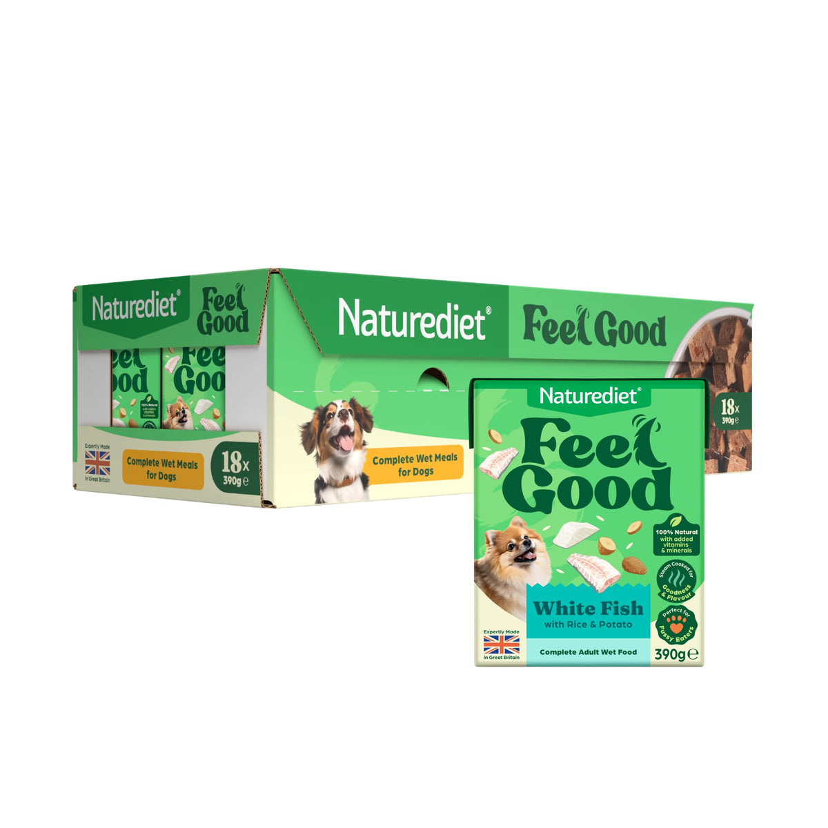 Naturediet Feel Good Wet Dog Food Selection Pack, 390g x 16 Cartons