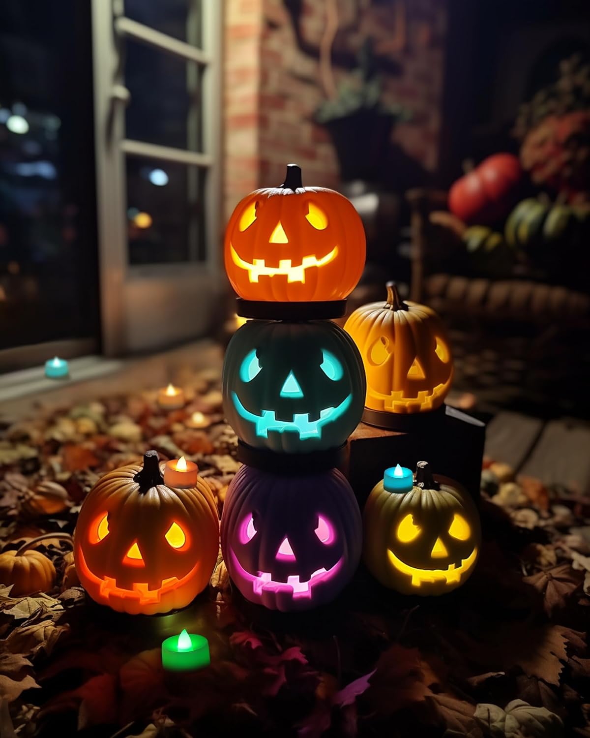 Homemory Led Battery Operated Tea Lights, Fake Electric Flickering Candles