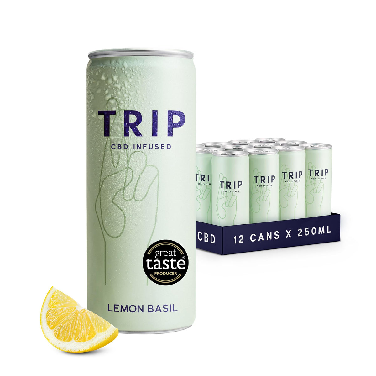 TRIP Sparkling Drink, Low Calorie, Vegan, Peach Ginger, 12 pack