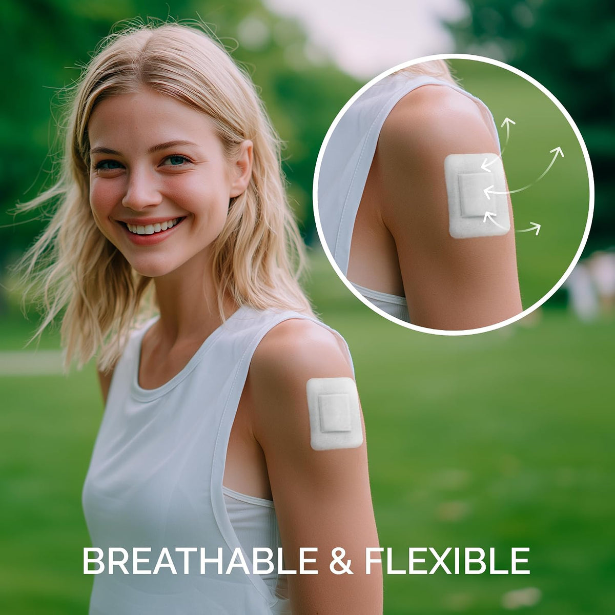 Sterile Adhesive Wound Dressings – Pack of 30 Assorted Sizes (6×7, 8×10, 8×15) – Individually Wrapped, Breathable Surgical Plasters for Post-Operative Wound Care & Medical Device Fixation