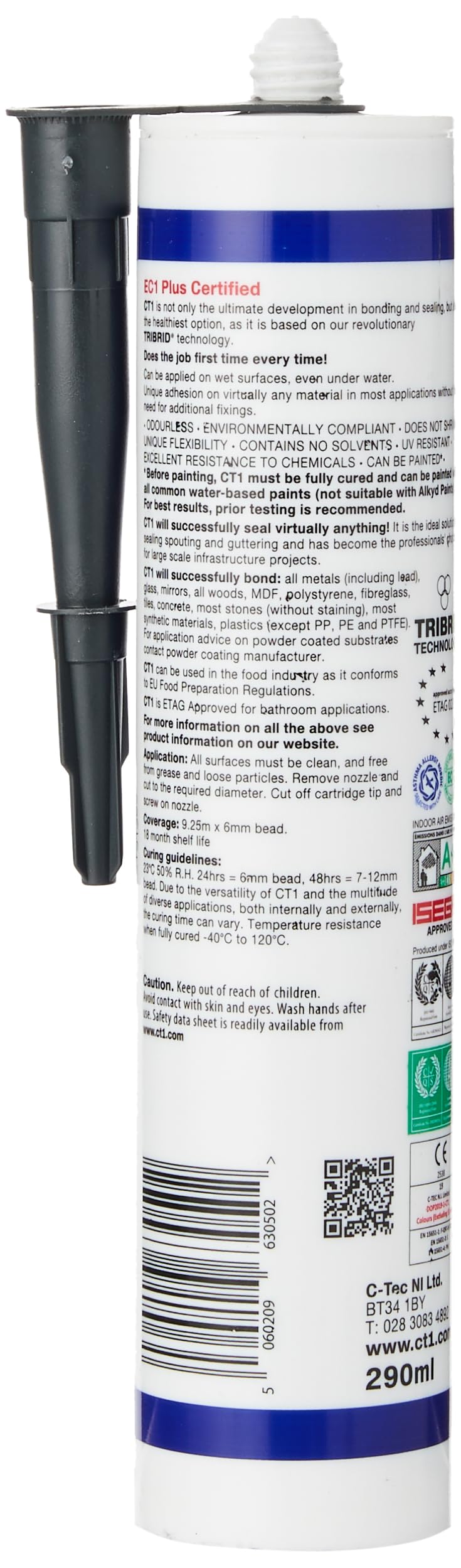 CT1 White TRIBRID® Multi Purpose Sealant & Adhesive - 290ml