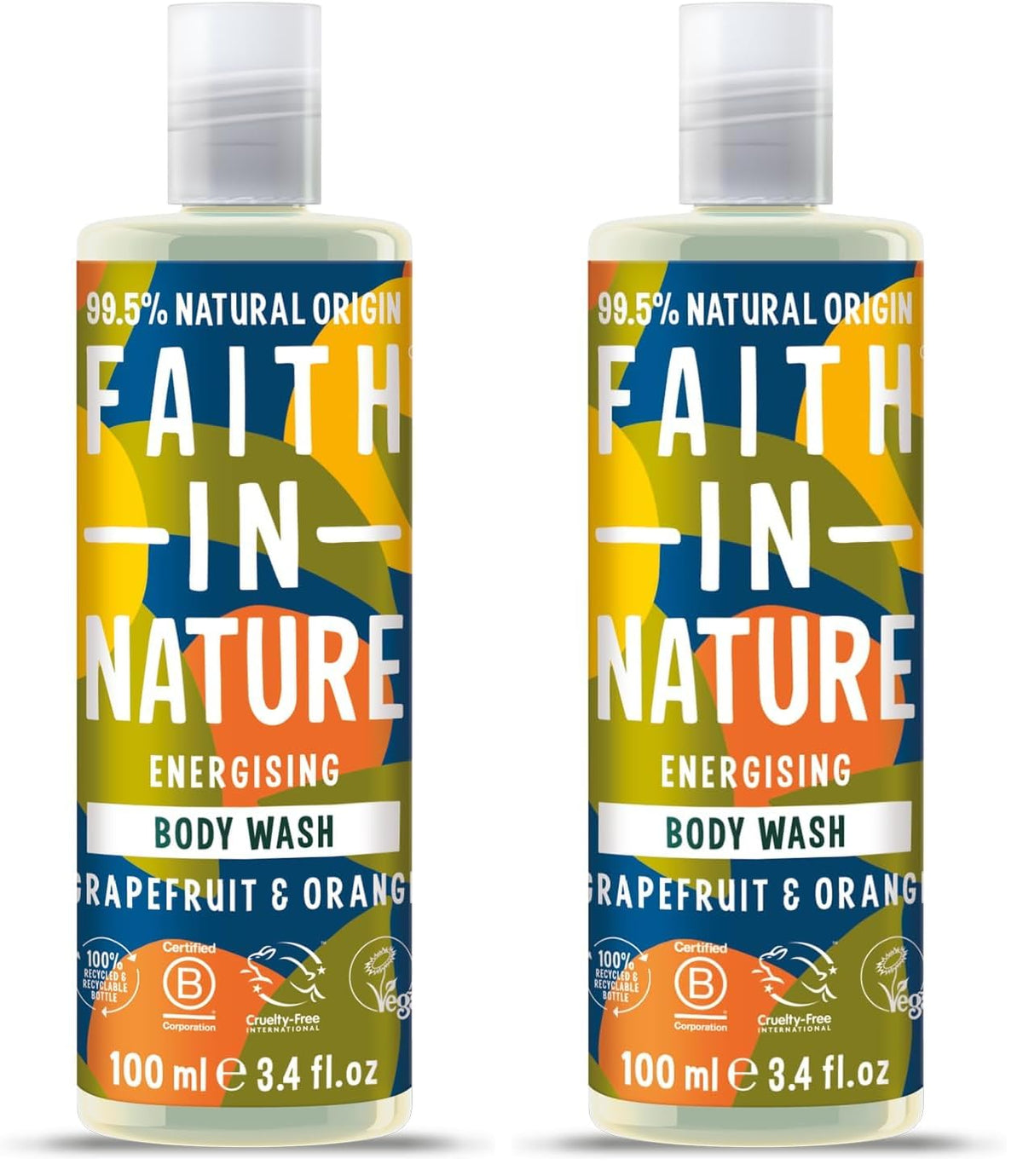 Faith In Nature Natural Fragrance Free Body Wash, Sensitive, Vegan and Cruelty Free, No SLS or Parabens, 400 ml
