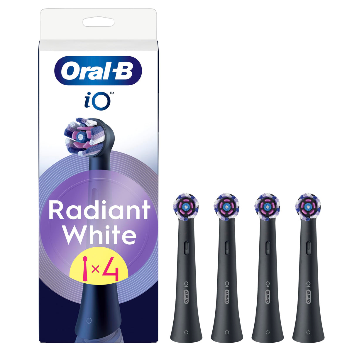 Oral-B iO Series Ultimate Clean Electric Toothbrush Brush Heads, 4 Count, White
