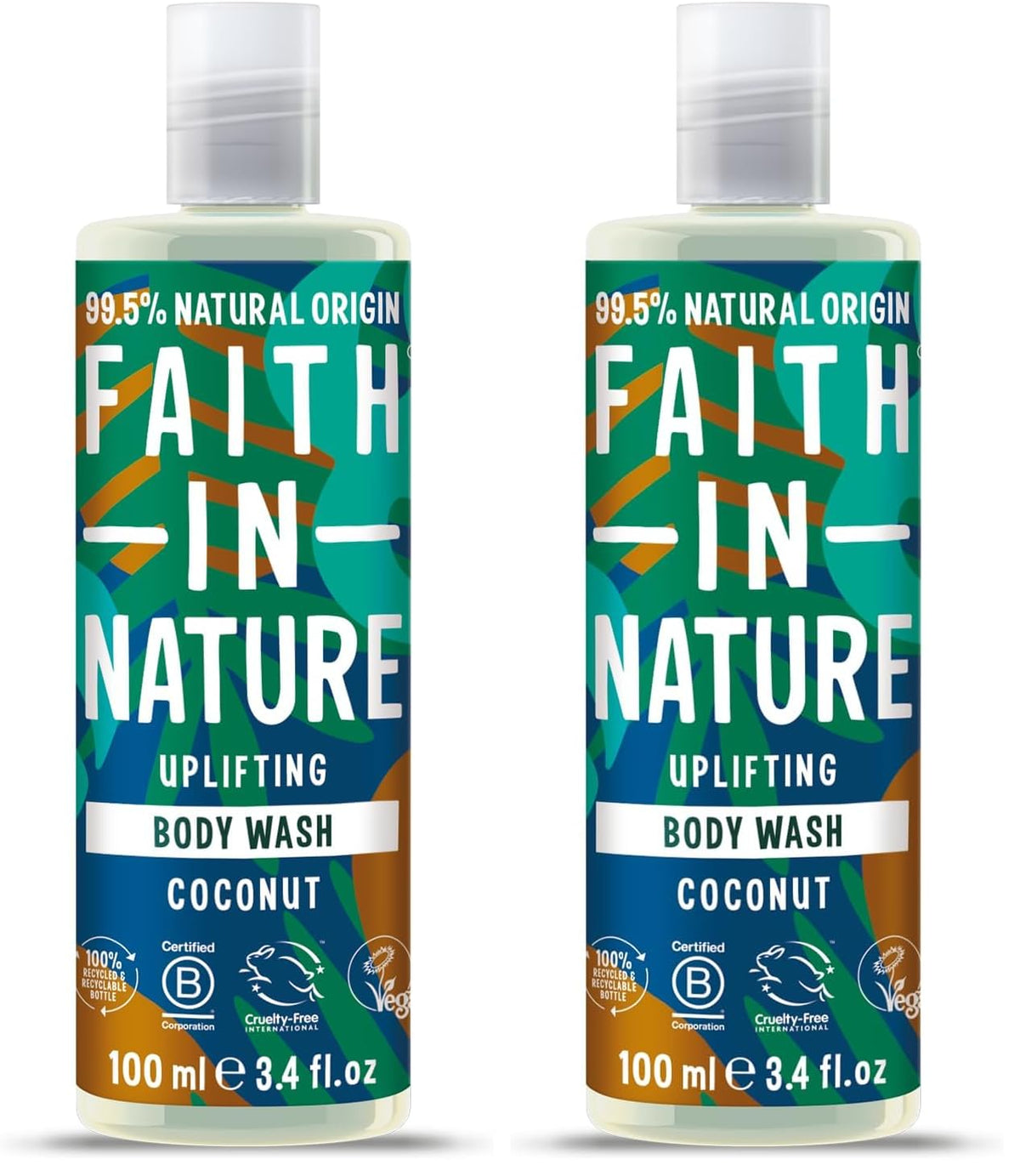Faith In Nature Natural Fragrance Free Body Wash, Sensitive, Vegan and Cruelty Free, No SLS or Parabens, 400 ml