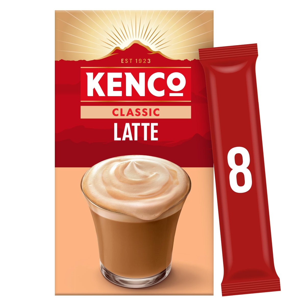 Kenco Iced Hot Salted Caramel Latte Sachets x8 (Pack of 5, Total 40 Sachets)