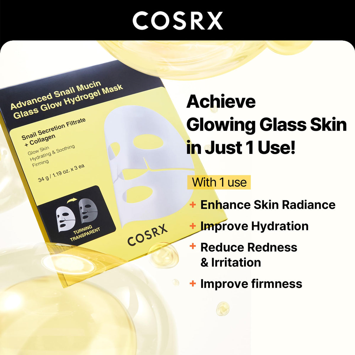 COSRX Advanced Snail 92 All in One Cream 100g, Facial Gel Moisturiser