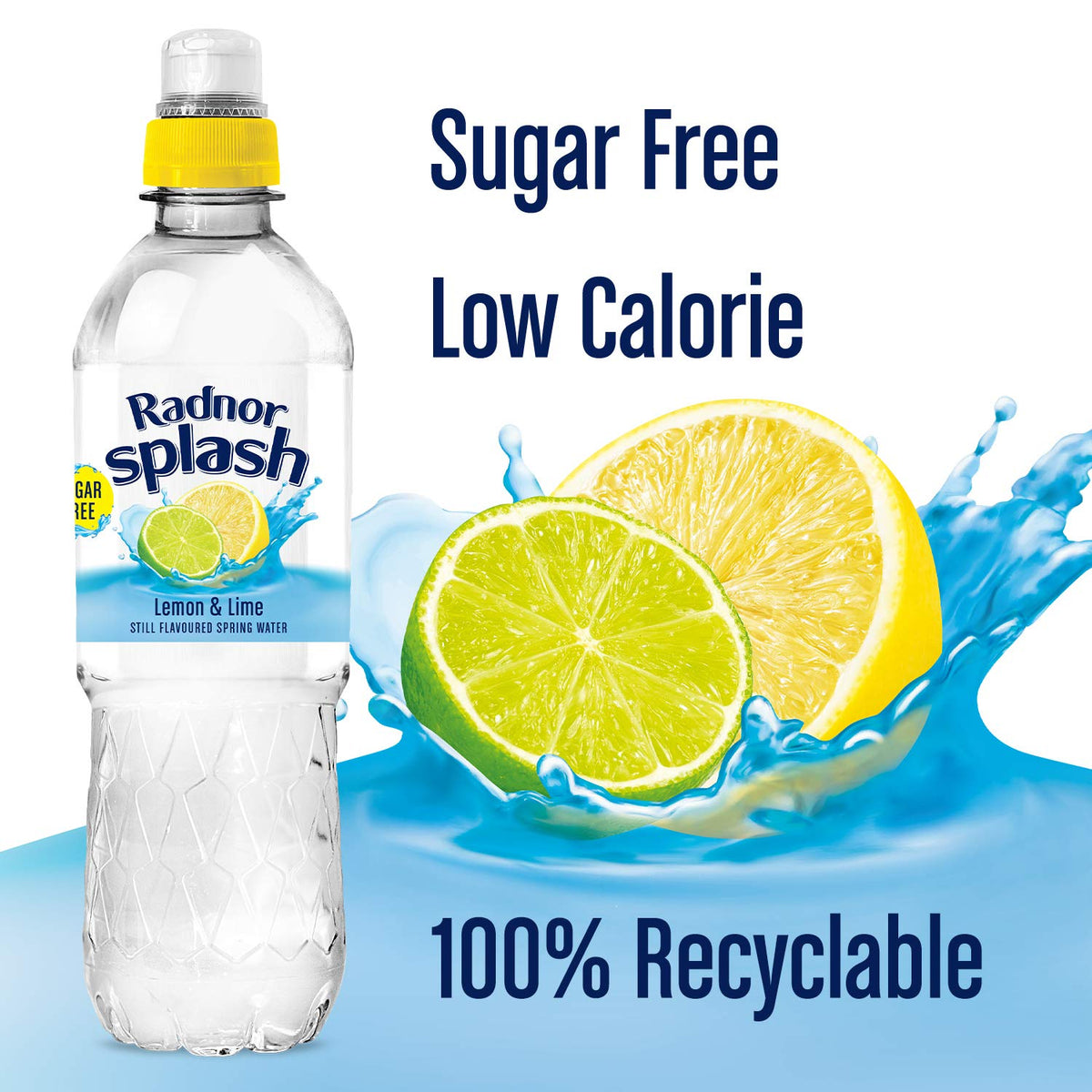 Radnor Splash Flavoured Water Sugar Free 500ml - Pack of 24 (Strawberry)