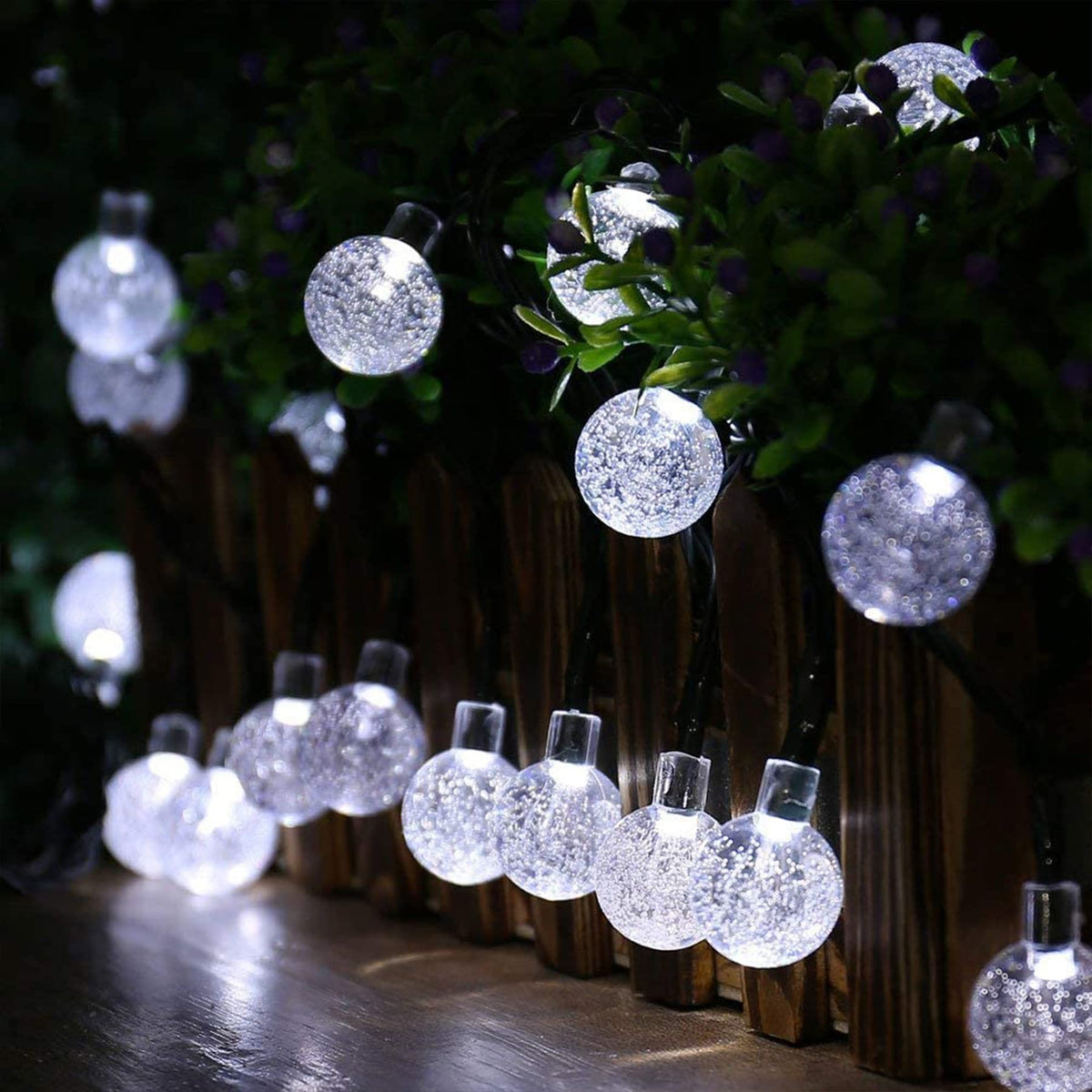 Lezonic Solar String Lights Outdoor, 50LED 7M/23Ft Solar Fairy Lights