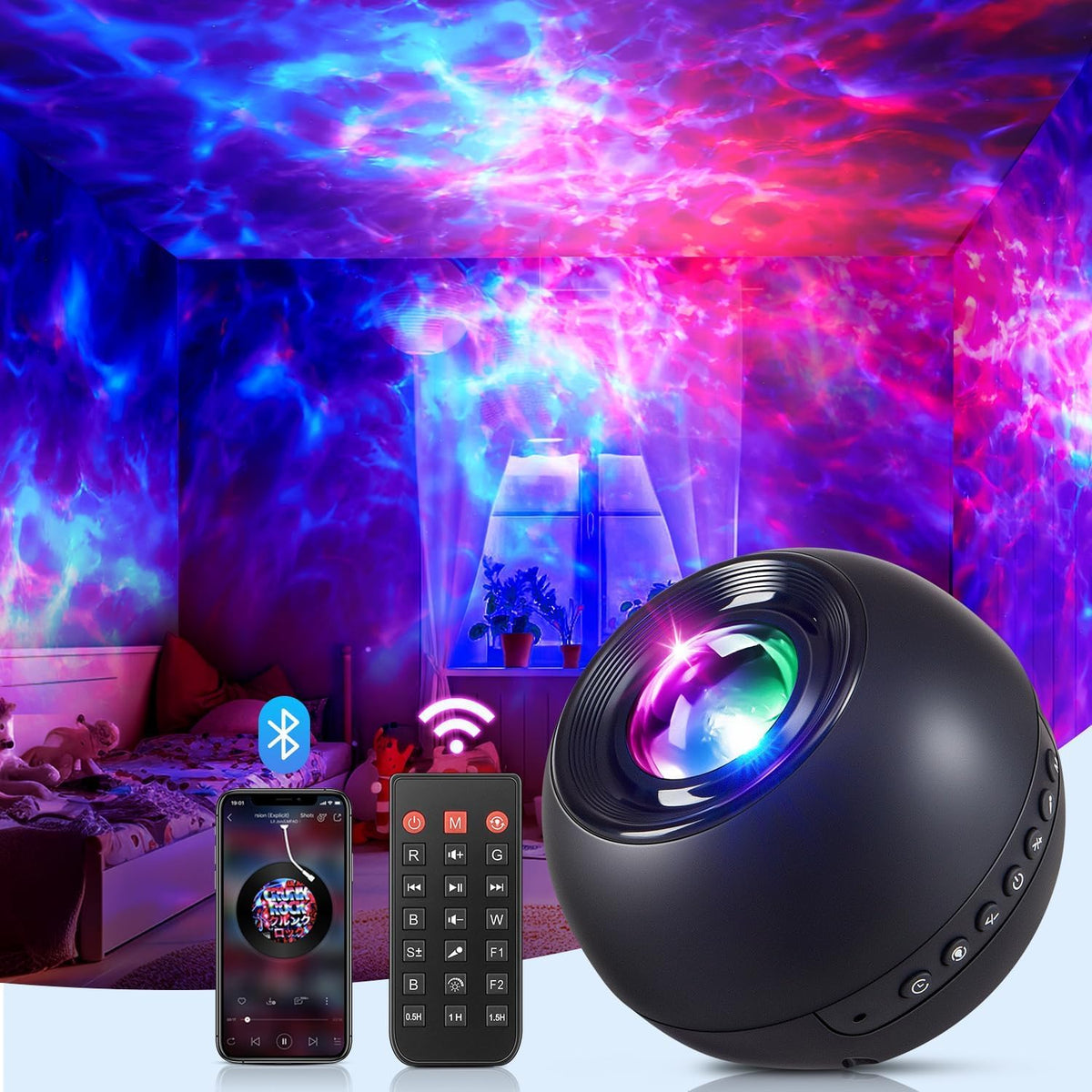 OneFire Galaxy Projector 16 Color Teenage Girl Gifts 5 Films Star Projector