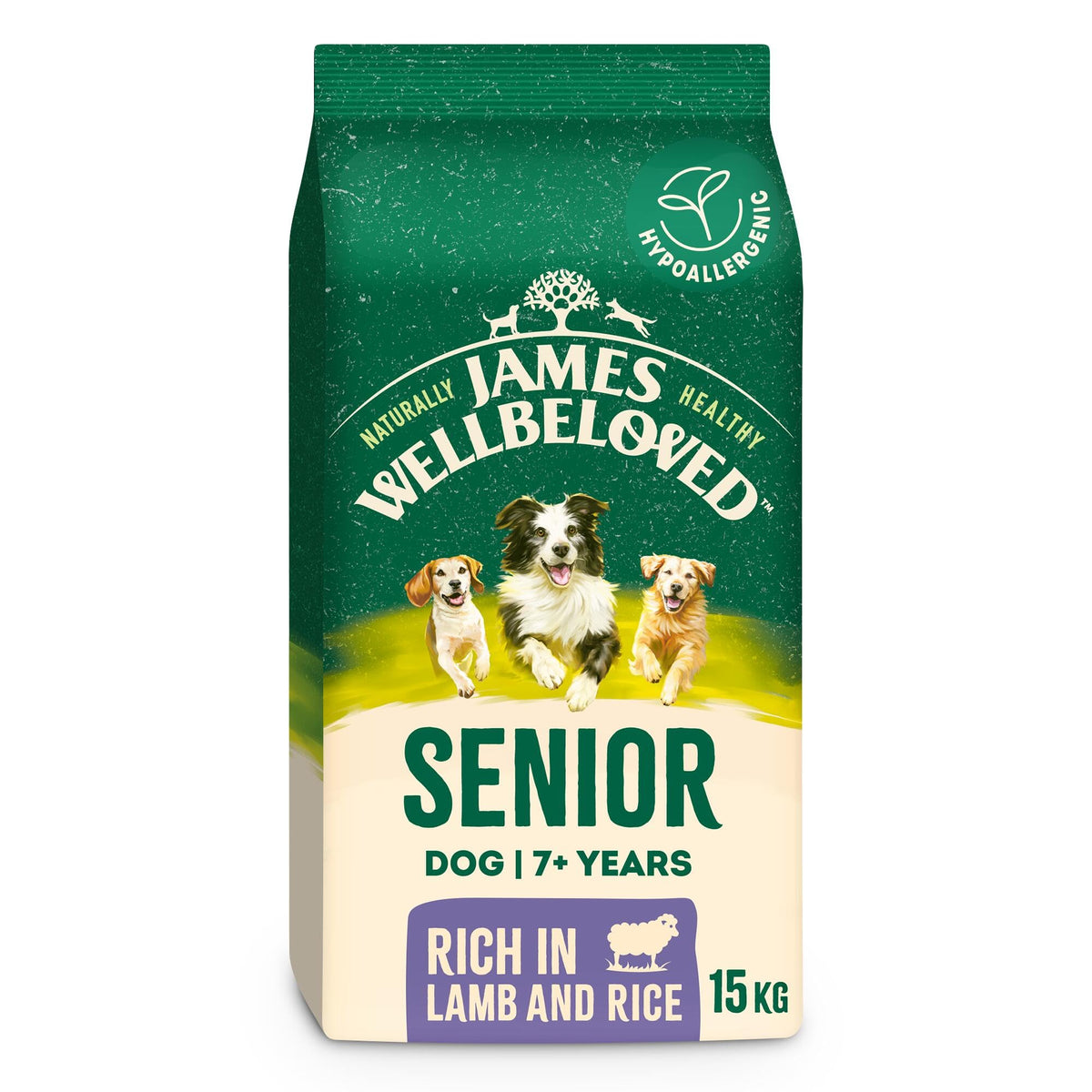 James Wellbeloved Dog Senior Hypoallergenic Dry Food Turkey and Rice 2 kg