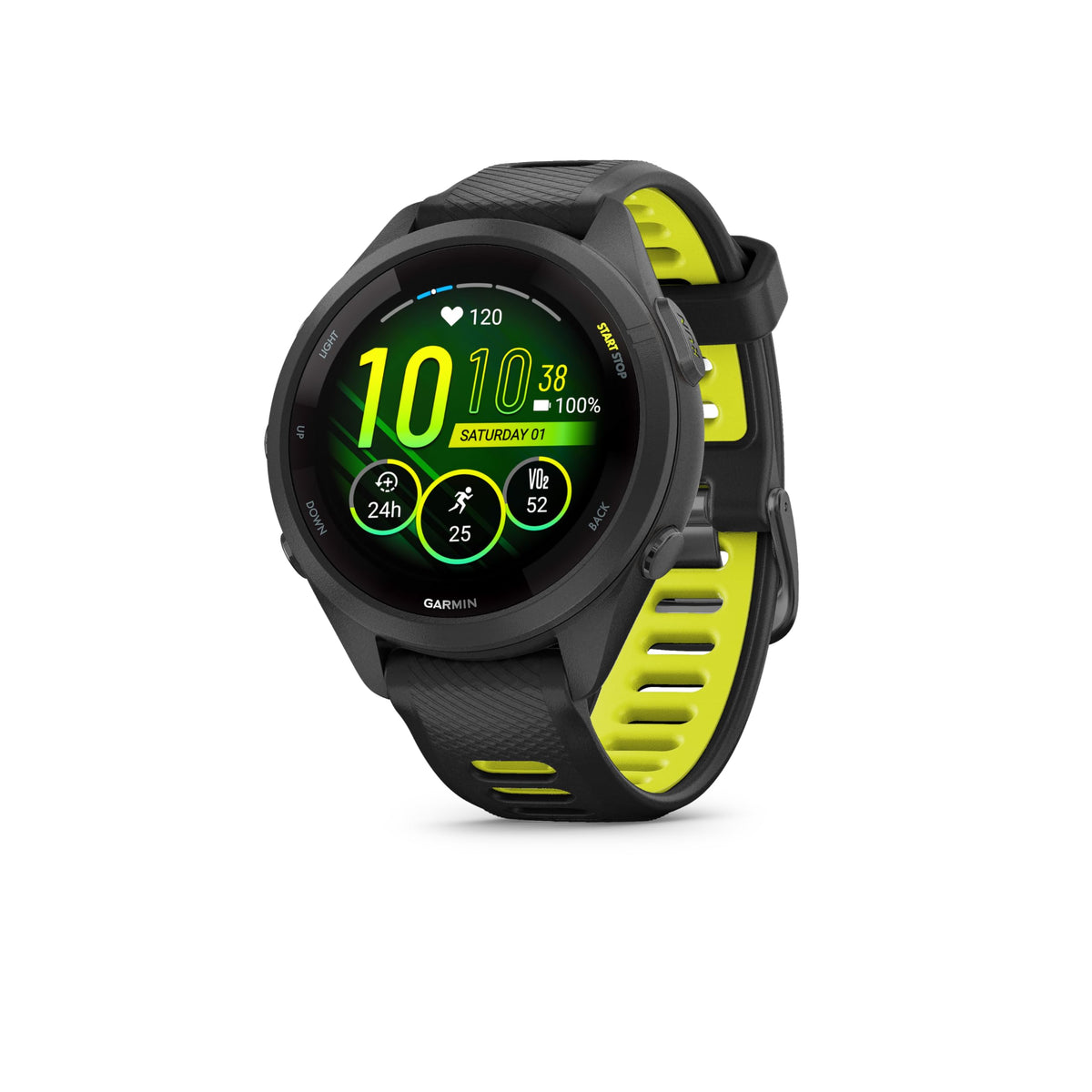 Garmin Forerunner 265S, 42mm GPS running smartwatch, Whitestone