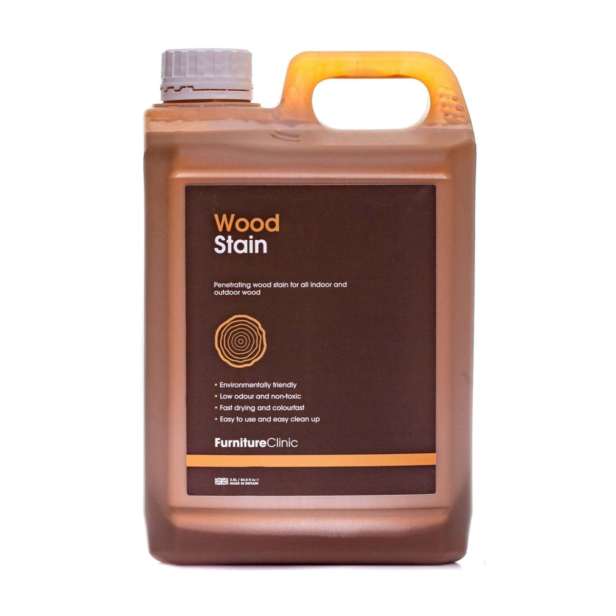 Furniture Clinic Wood Stain (Natural Oak) – Fast Drying, Highly Concentrated, and Easy-to-Apply Light Oak Wood Stain for All Indoor & Outdoor Wood – Water Based & Non-Toxic – 250ml
