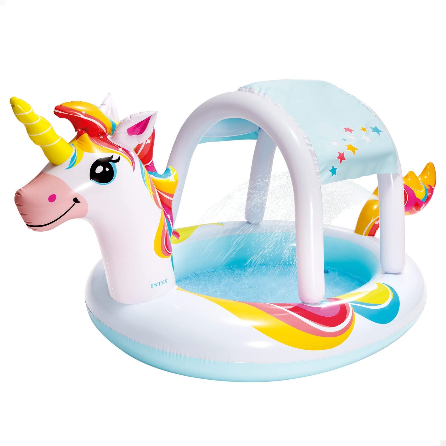 Intex Unicorn Spray Pool, Inflated Size: 254cm x 132cm x 109cm (58435NP)
