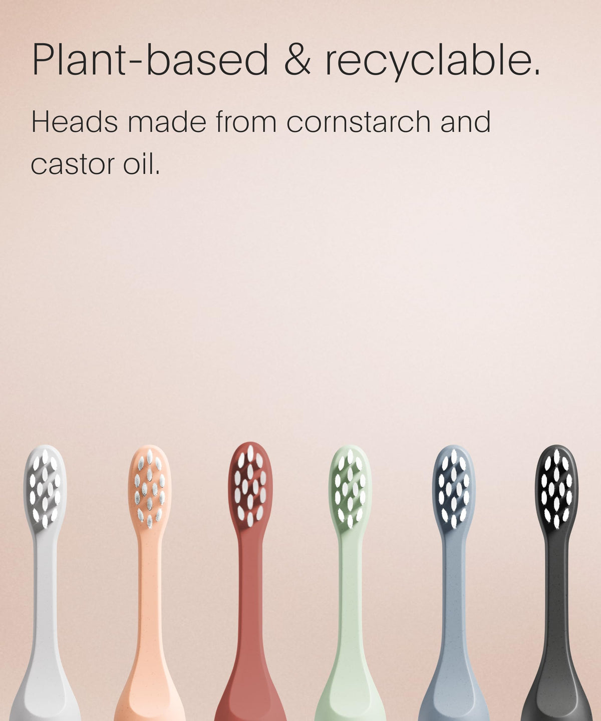 SURI Recyclable Electric Toothbrush Heads | Core & Pro Compatible | Long Lasting Replacement Heads | Pack of 3 | Winter Fern