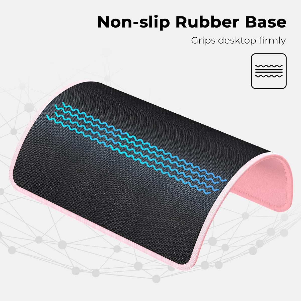cimetech Gaming Mouse Pad 800 * 300 * 3 MM, Extended Large Mouse Mat Computer Keyboard Desk Pad with Anti-Slip Rubber Base Comfortable Waterproof Soft Cloth, Improved Precision and Speed - Black