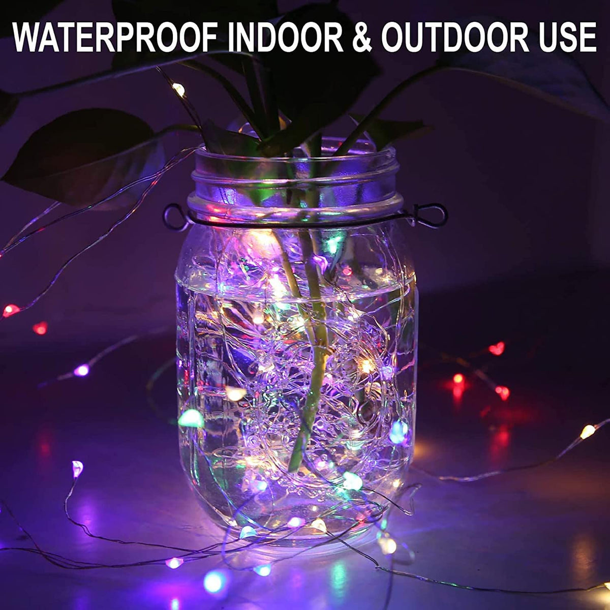 Lezonic Curtain Fairy Lights, 3m×3m 300LED Curtain String Lights Plug in