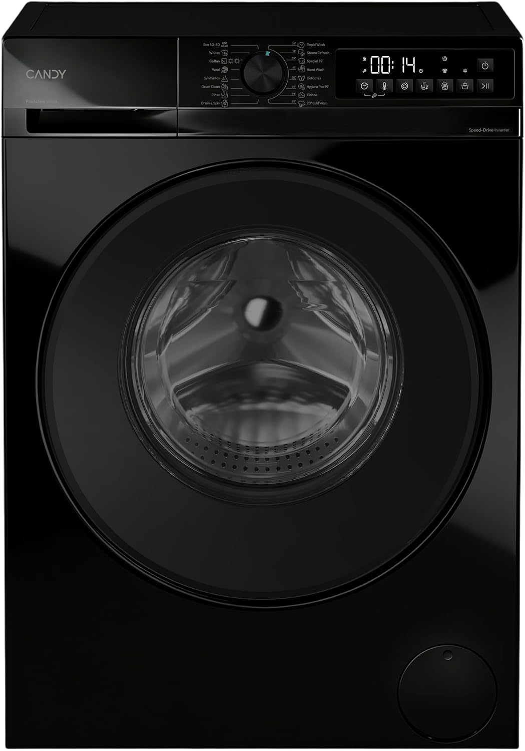 Candy Quick Pro Washer Dryer, 9kg Wash + 6kg Dry, Black, A-20%/D, 1400 RPM