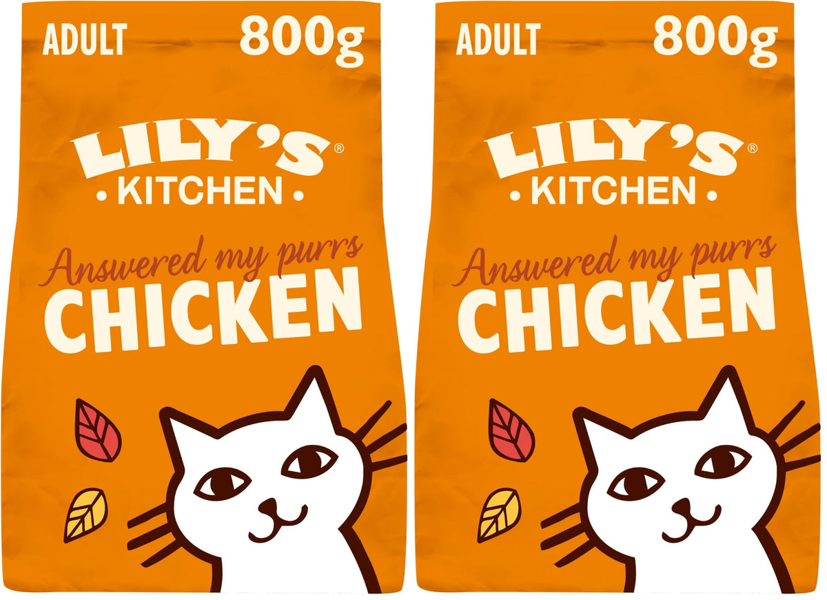 Lily’s Kitchen Chicken with Veggies, Complete, Adult Cat Dry Food (2kg), With Natural Ingredients, Grain-Free Recipe, Balanced Nutrition, Proper Kibble, Dry Cat Food Chicken