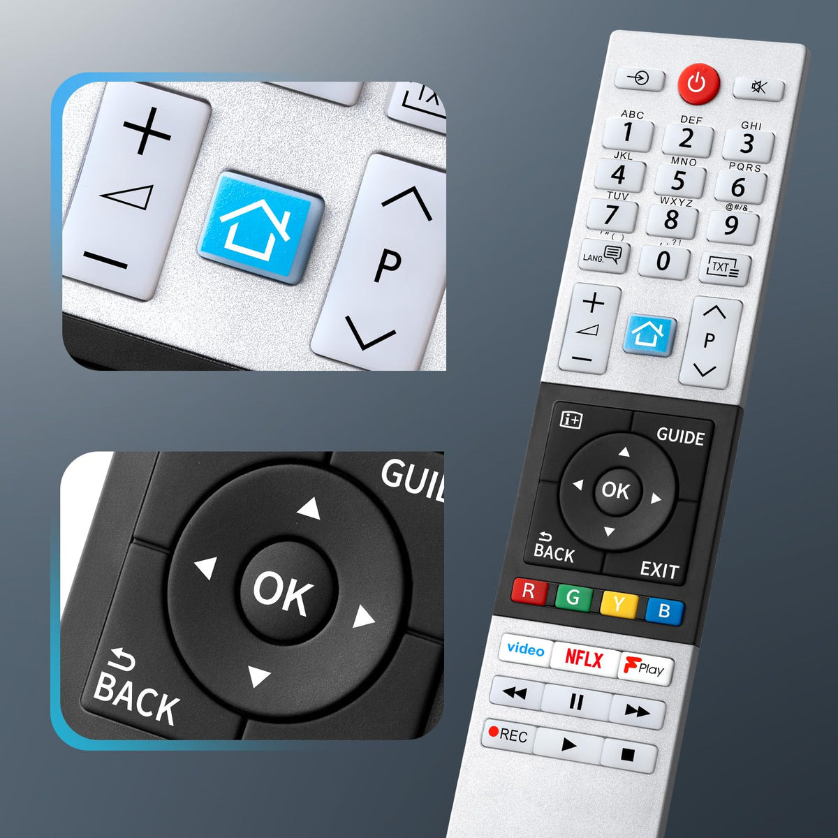 Universal-for-Samsung-Smart-TV-Remote, for Samsung Curved Qled Frame 4K TV