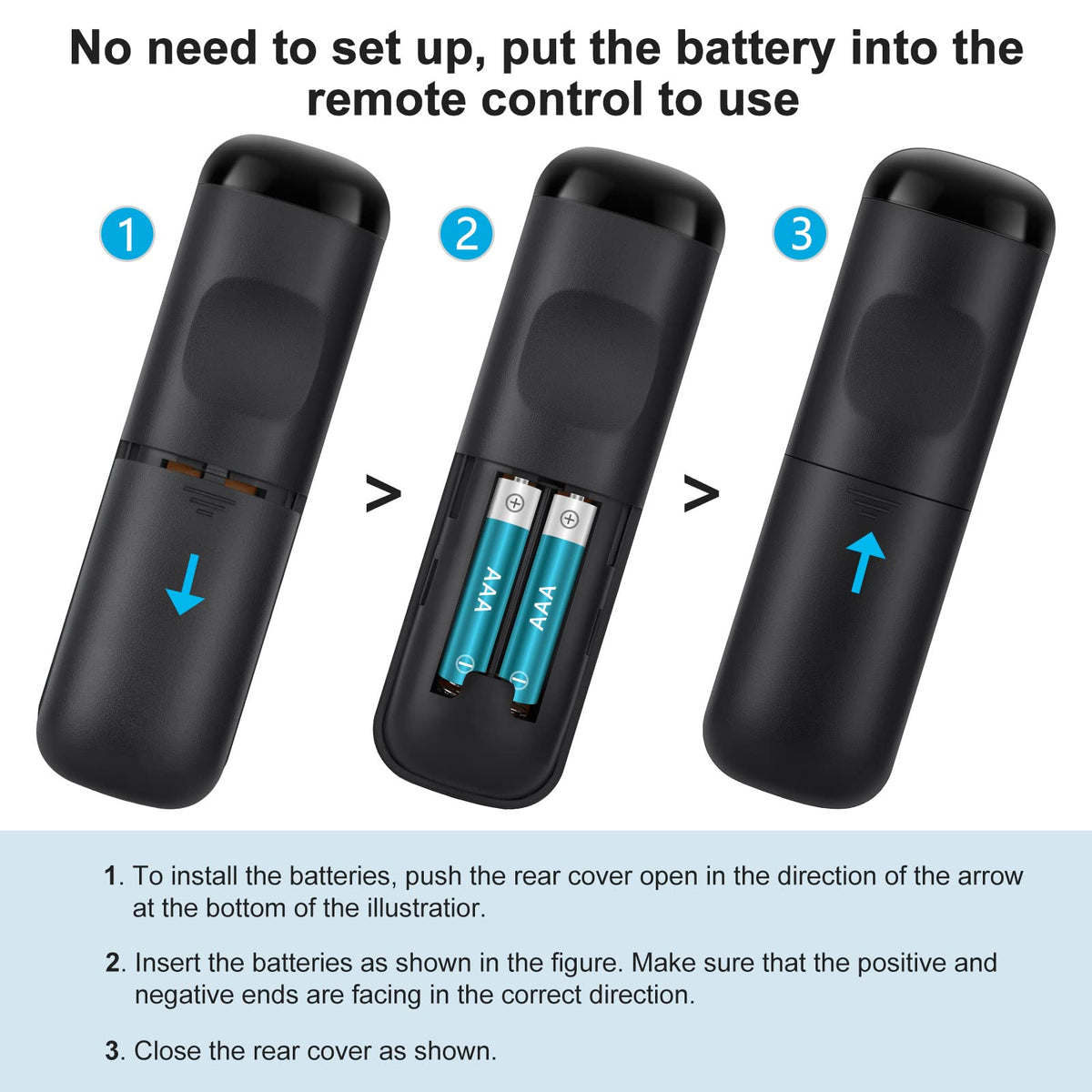 Universal for Samsung TV Remote Replacement【2 Pack】