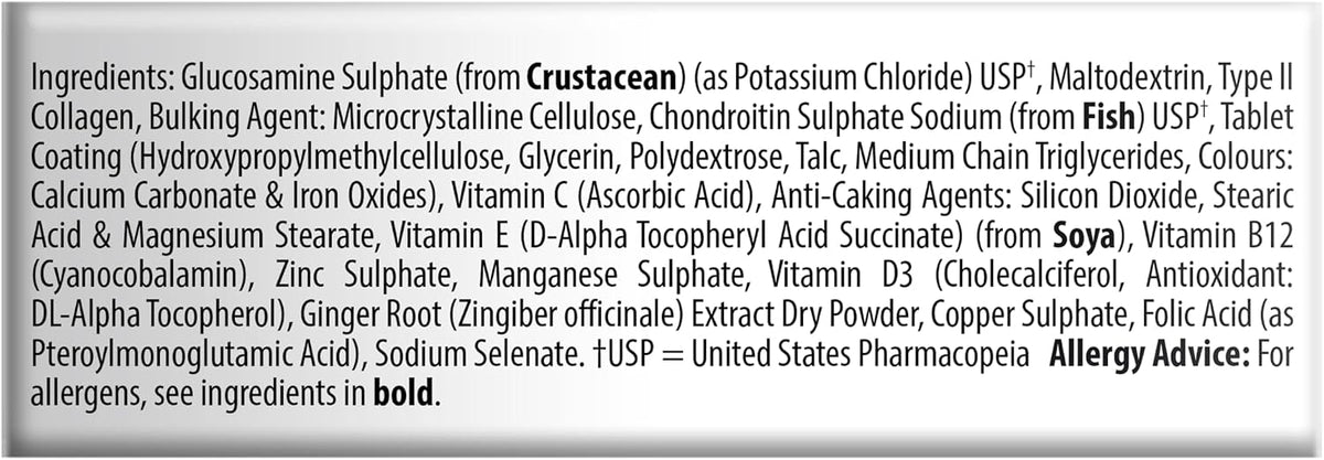 Jointace Collagen - Advanced Joints & Cartilage Support - Includes Collagen, Glucosamine & Chondroitin & Ginger