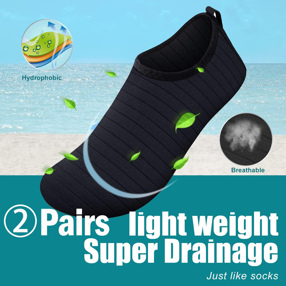 Steppli Water Shoes Swim Aqua Shoes for Men Women