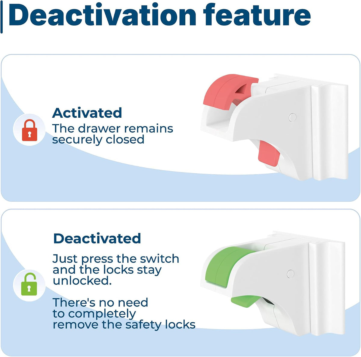 Hoffenbach – 12 Locks & 3 Keys – Magnetic Cupboard Locks – Child Safety Locks for Cabinets, Drawers & Kitchen – Invisible Baby Proofing with Magnet for Doors & Cupboards – White