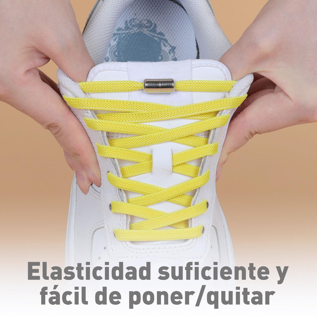 Handshop 2 Pairs Elastic Laces, No Tie Shoelaces for Trainers