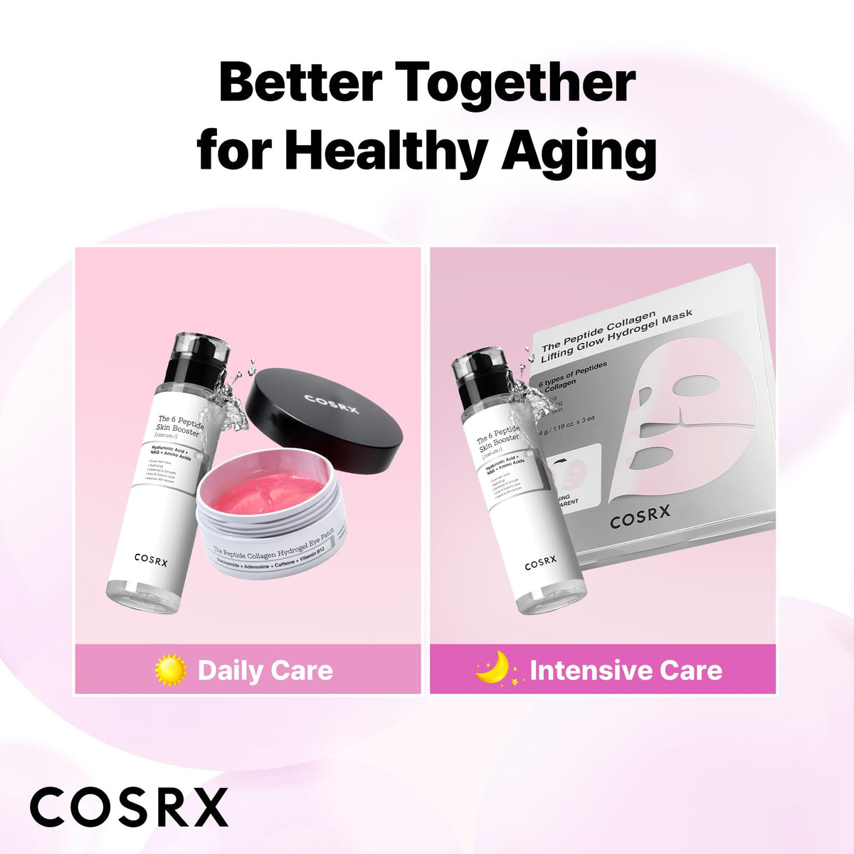 COSRX 6 Peptide Collagen Booster Serum 150ml, Face Toner with Niacinamide