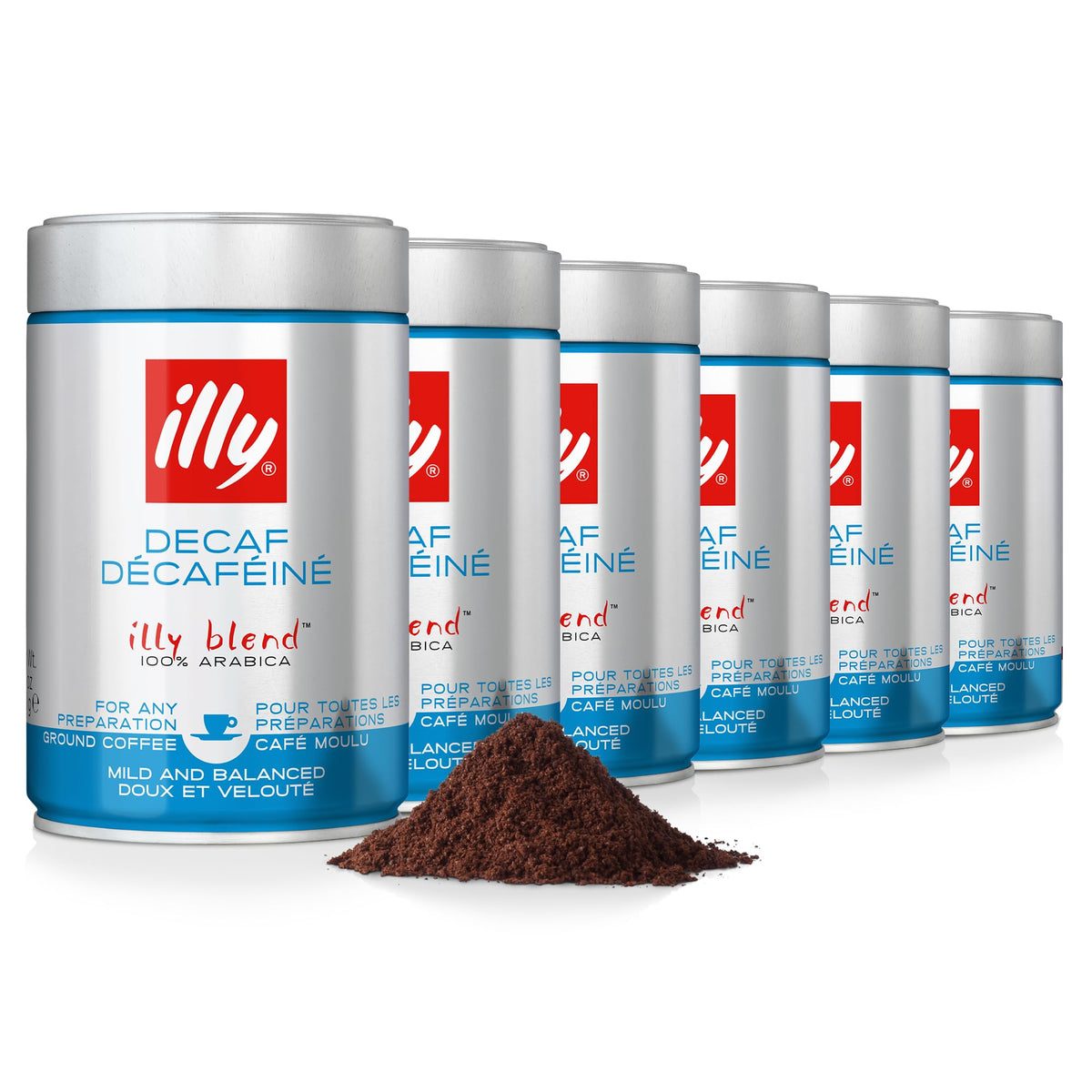 illy Classico Ground Coffee for Espresso, Moka Pot, Cafetiere 250g