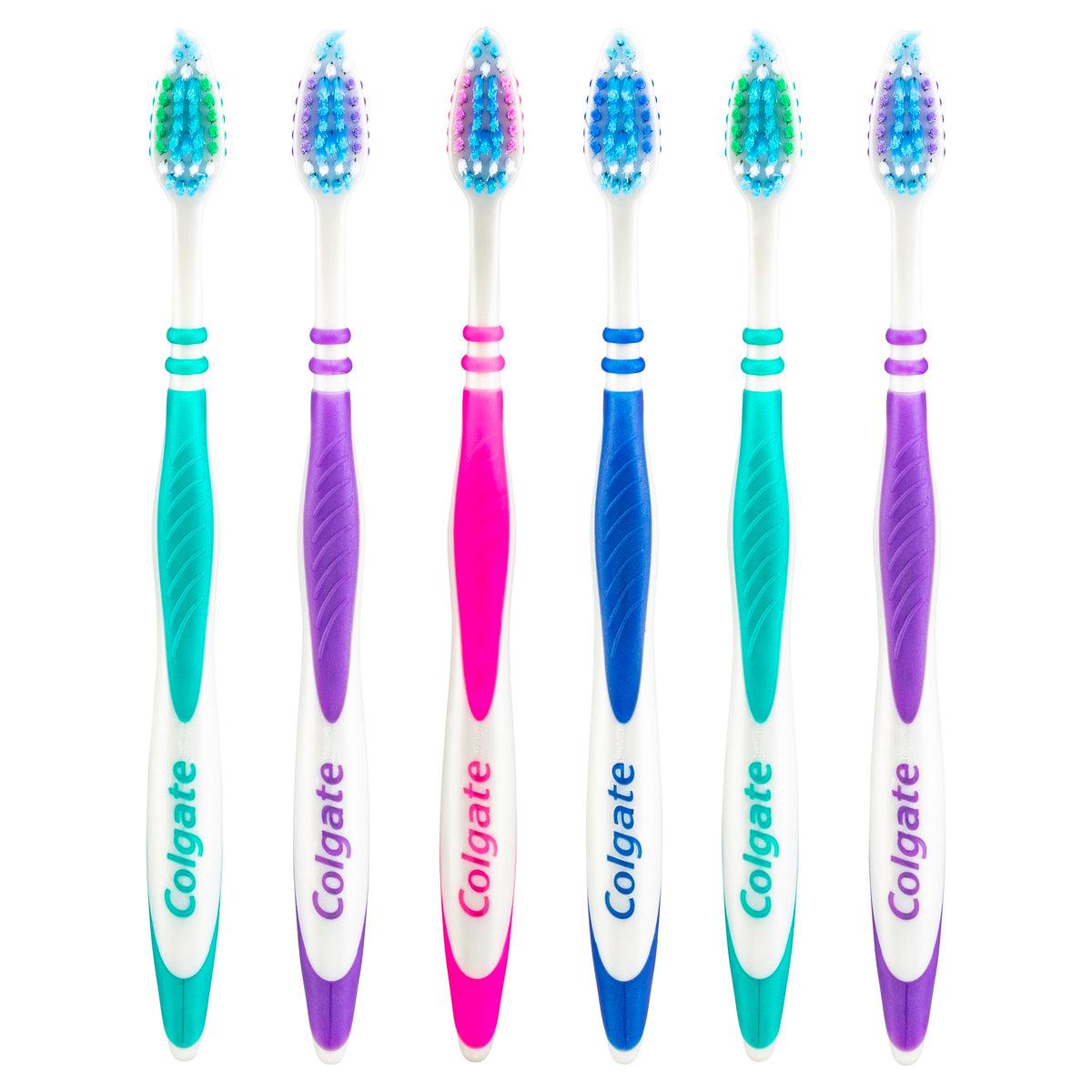 Colgate Zigzag Medium Bristles Manual Toothbrush (3-Pack)