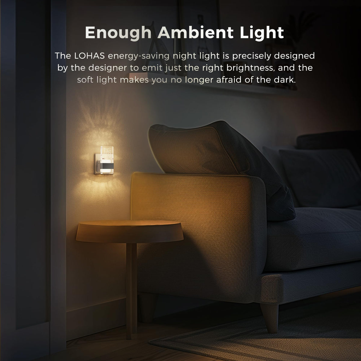 LOHAS-LED Night Light Plug in Wall with Motion Sensor, Dimmable Night Light