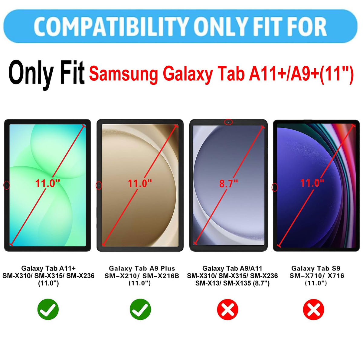 XunyLyee 3 Pack Screen Protector for Samsung Galaxy Tab S10 Lite/ S10 FE