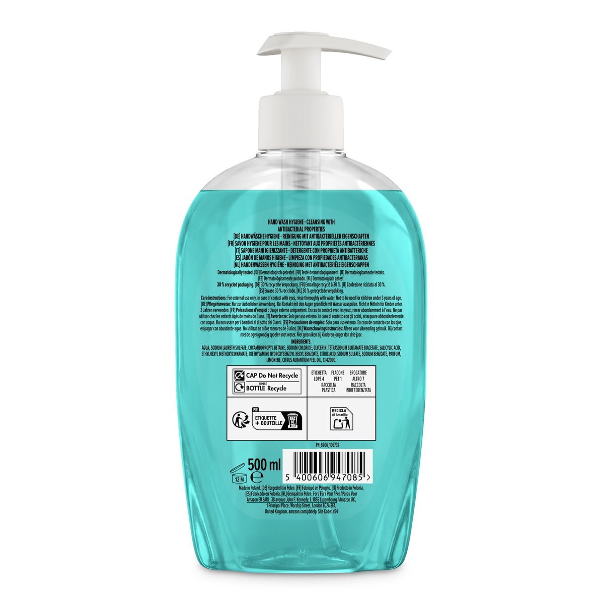 by Amazon Milk & Honey Hand Soap, 4 x 500ml