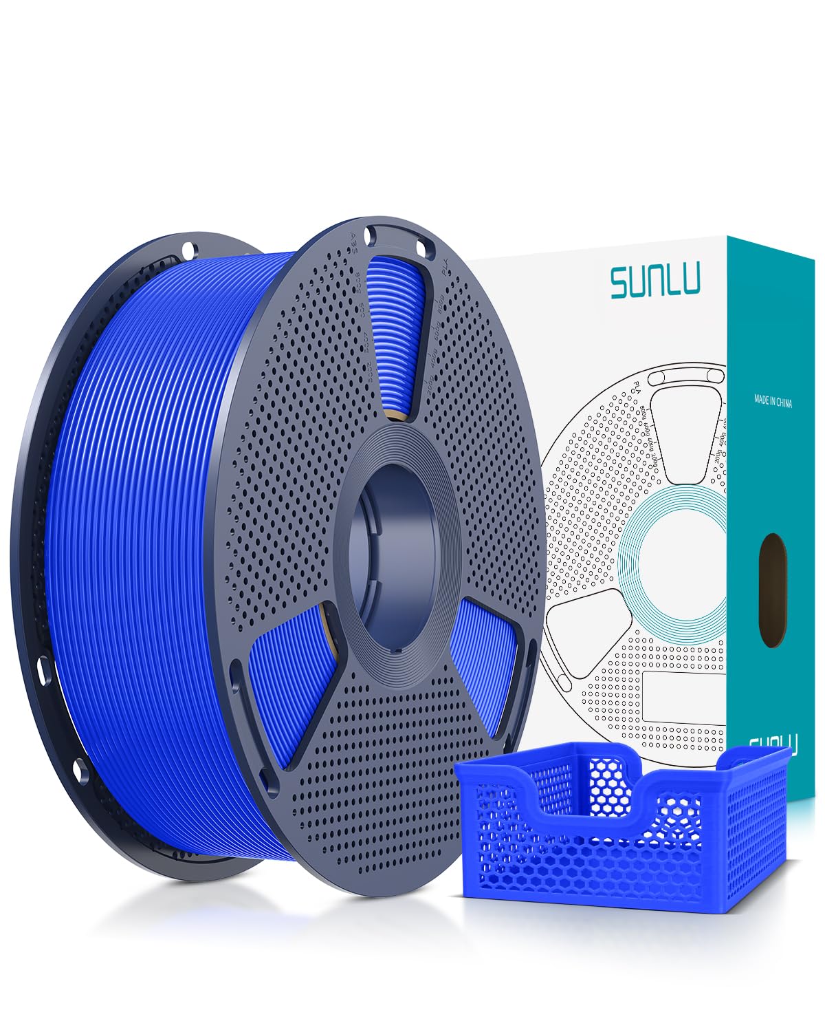 SUNLU Rapid PLA Plus 2.0 Filament Black 1KG, Upgraded PLA+ Filament 1.75mm