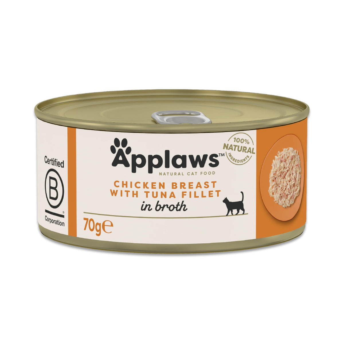 Applaws 100% Natural Wet Cat Food, Pouch Multipack Fish Selection in Broth, 70 g (24 x 70g) Pouches