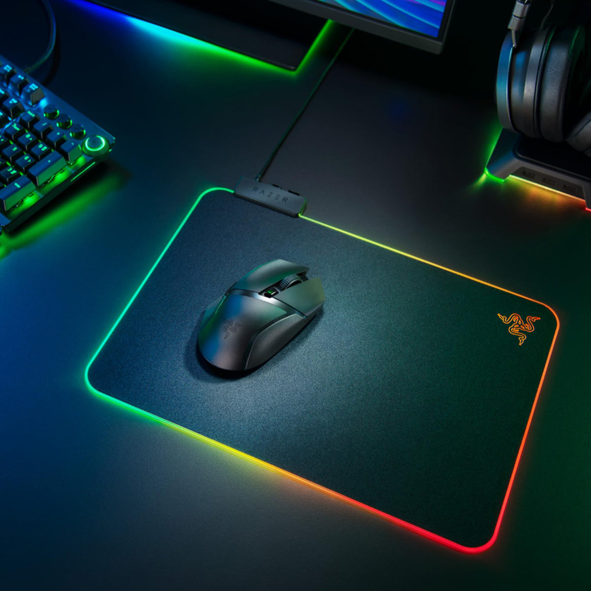 Razer Basilisk V3 - Wired Customisable Gaming Mouse (10+1 Programmable Buttons, HyperScroll Tilt Wheel, 11 Chroma RGB Lighting Zones, Optical Mouse Switches, Focus+ 26K DPI Optical Sensor) Black