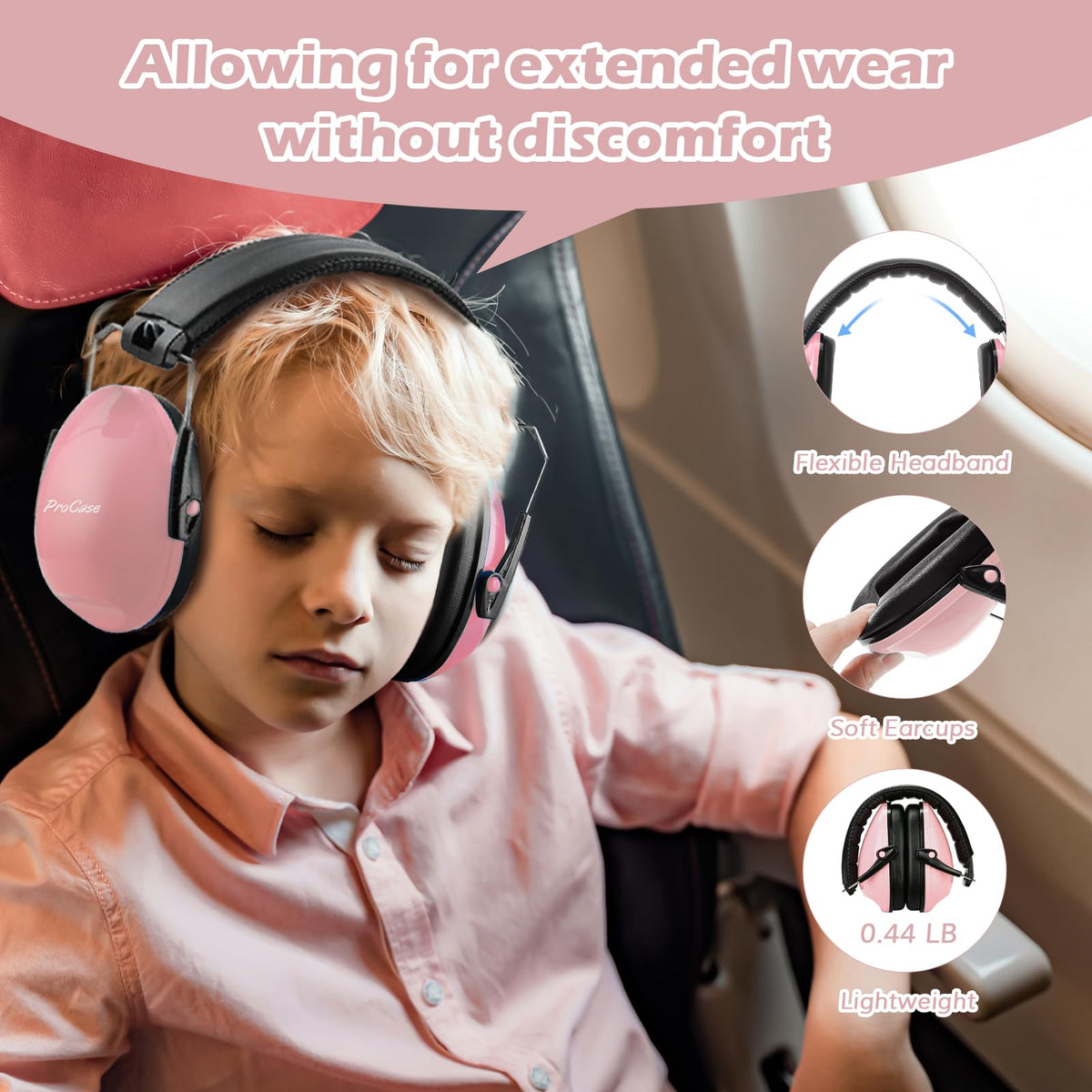 ProCase Ear Defenders for Children/Toddlers 3-16 Years SNR 27dB -Blue